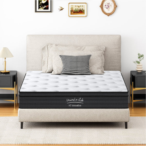 English Elm Full Size Mattress - 10-Inch Hybrid Comfort With Cooling Foam & Pocketed Coils For Restful Sleep W2889P310467