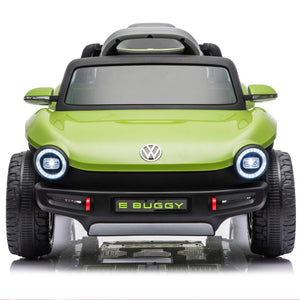 English Elm 12v Licensed Volkswagen Beetle Ride on Car with Remote Control and Suspension for Kids Green W1578P418186