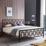 Christopher Knight Home® - Noble House - Claudia Modern Iron King Bed Frame