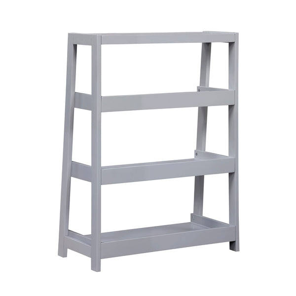 English Elm Modern Wooden Bookcase with Three Graduated Shelves for Books Toys and Decor Display Gray B011P460151