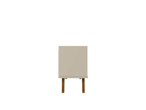 English Elm Marcus 53" TV Stand with Soft-Close Doors, Cable Management, 4 Shelves & Solid Pine Legs Durable Brown+Beige Gray B365P397901