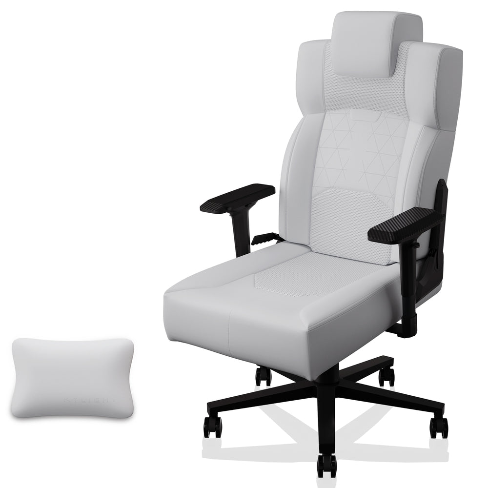 English Elm Bestoffice Ergonomic High Back Pu Leather Gaming Chair with Lumbar Support and Flip Arms W1739P327839