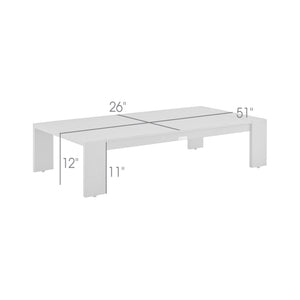 English Elm Umbriax 4-Piece Aluminum Outdoor Coffee Table Set in Brown — Weather-Resistant, Rust-Free, Easy-Clean Covers B2736P354358