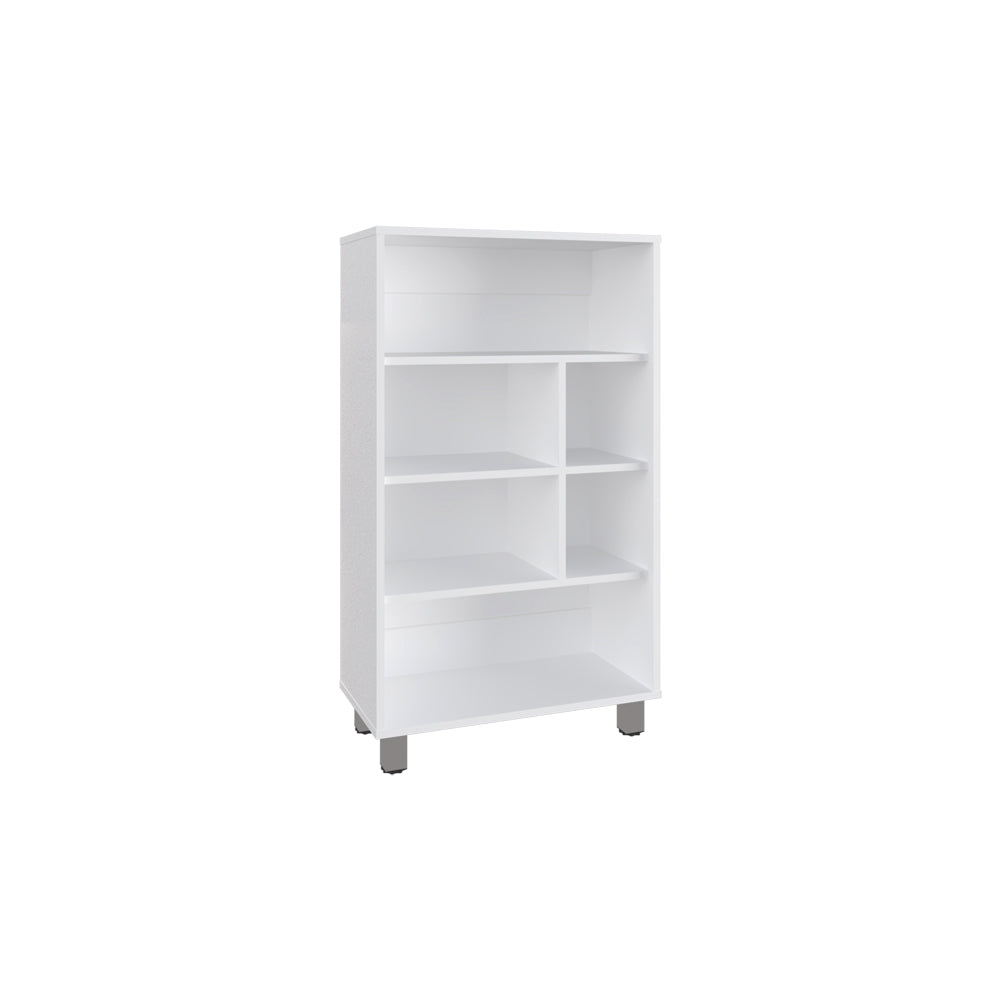 English Elm Bookcase Midway White Engineered Wood – Multi-Shelf Office Storage, Durable Modern Design, Versatile Organizing Solution B092P245911