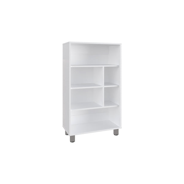English Elm Bookcase Midway White Engineered Wood – Multi-Shelf Office Storage, Durable Modern Design, Versatile Organizing Solution B092P245911