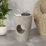 Christopher Knight Home® - Noble House - Sirius Outdoor Contemporary Lightweight Concrete Accent Side Table