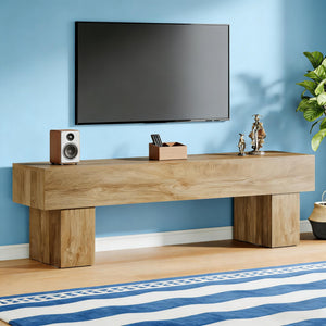 English Elm Practical Geometric Console Table with Matte Black Wood Grain Finish for Entryway or Sofa T3971P454023