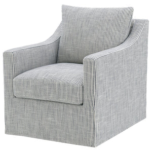 English Elm Merced Swivel Accent Chair Plush Foam Seat Soft Grey Fabric for Living Room B062P451981