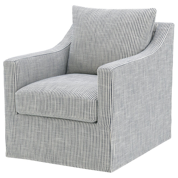 English Elm Merced Swivel Accent Chair Plush Foam Seat Soft Grey Fabric for Living Room B062P451981