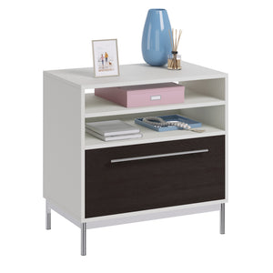 English Elm Lateral File Cabinet – Modern White Finish With Full-Extension Drawers, Perfect For Small Spaces! B356P354428