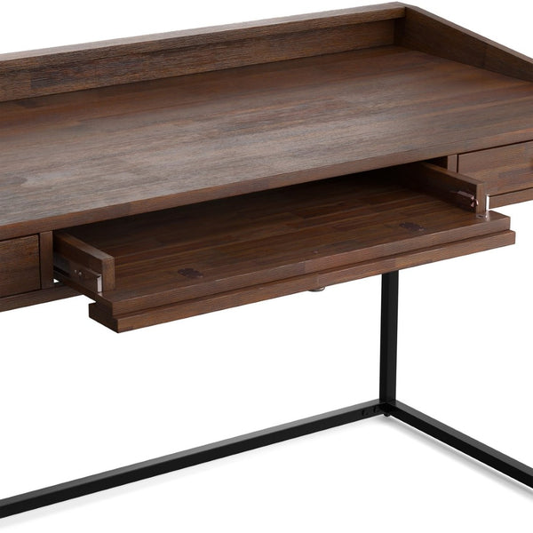 English Elm Ralston Handcrafted Desk In Distressed Charcoal Brown - Stylish, Functional, And Perfect For Small Spaces B136P159561-GIGA