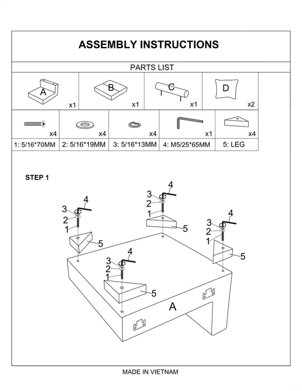 English Elm Living Modern Armless Chair in Soft Corduroy Fabric with Plush Back Pillows and Low Wooden Legs Dark Gray 39 L x 41 W x 22 H B011P211060