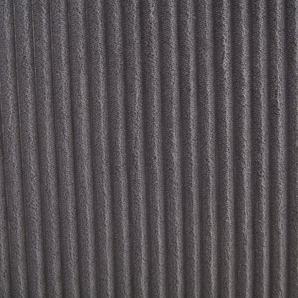 English Elm Corduroy Swivel Barrel Chair with Sturdy Wood Frame & Metal 360° Base, Plush Corduroy Comfort Pop Dark Gray W395P220272