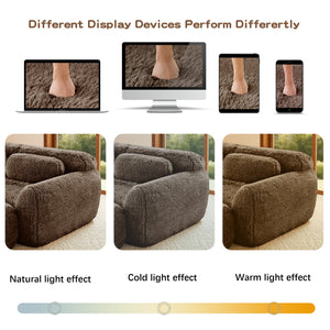 English Elm L-shaped Plush Sectional Sofa with Movable Ottoman and High Density Foam Living Room W714S01541
