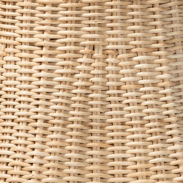 English Elm Bohemian Hand Woven Rattan Pendant Shade Bell Silhouette Scalloped Coastal Decor B2750P467785
