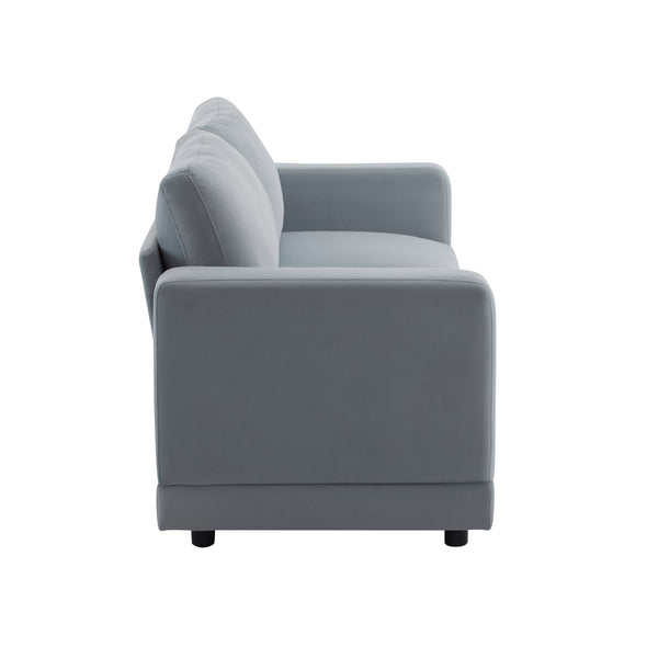 English Elm Package Three Seat Woven Fabric Sofa Scandinavian Minimalist White Living Room Gray N767P240702G