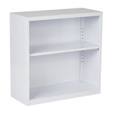 OSP Home Furnishings Metal Bookcase White