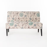 Christopher Knight Home® - Noble House - Dejon Modern Floral Upholstered Fabric Love Seat