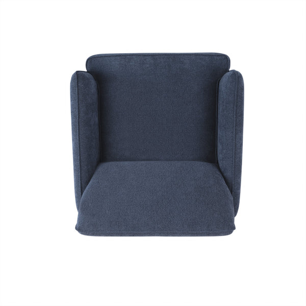 JLA Home Chapel Hill - Swivel Chapel Hill Carly accent chair with 360° movement, durable wood frame, high‑density foam comfort Blue CH100-1002