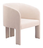 Hull Accent Chair Beige 110106 Zuo Modern