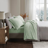 True North by Sleep Philosophy Soloft Plush Casual Micro Plush Sheet Set BL20-0460 Green