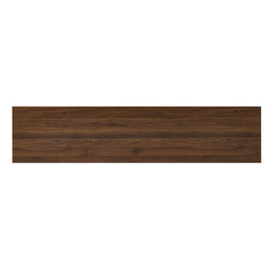 English Elm 70 Inch Fluted Entertainment Center Walnut Finish Solid Wood Legs Soft Close Storage N710P372582P