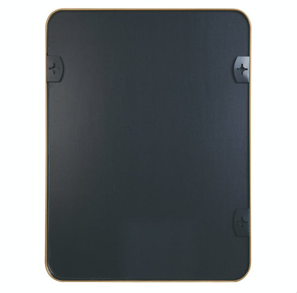 English Elm 30x40 Inch Metal Framed Rectangular Bathroom Mirror 4mm HD Glass Shatterproof Film Modern Design Gold W2203P303034