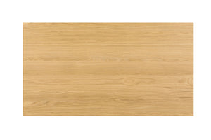 English Elm Harold Oak Finish Coffee Table with Thickened Top, Solid Pine & MDF Construction, Fully Assembled Natural 56.5 L x 32.5 W x 24 H B2726P246351