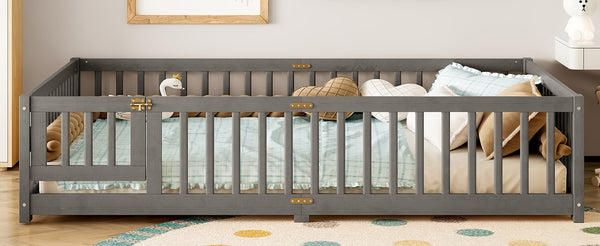 English Elm Twin Xl White Iron Loft Bed with Guardrails and Ladder for Dorm or Teen Room W1580P433579