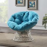 OSP Home Furnishings Papasan Chair Blue