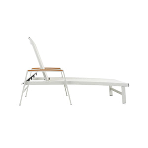 English Elm Christopher Knight Home® - Oxton Chaise Lounge - Adjustable Outdoor Seating With Rust-Resistant Frame & Breathable Mesh Comfort N775P210702W