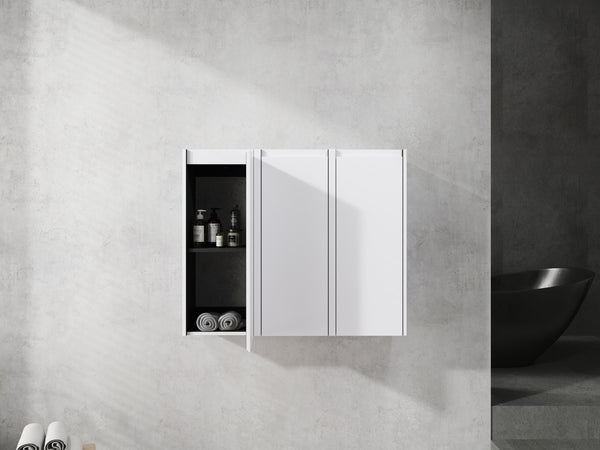 English Elm 12" Bathroom Side Cabinet - Space-Saving Design With Reversible Soft-Close Doors For Modern Storage W999S00279