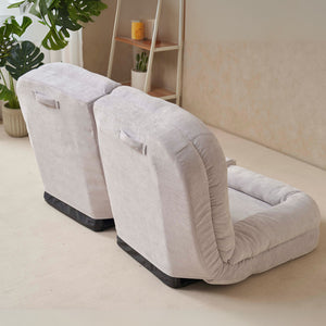 English Elm Convertible Fold-Out Double Sofa Bed with Thick Cushioning, Adjustable Backrest & Space-Saving Design White W244S00005