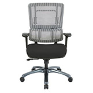 OSP Home Furnishings Vertical Mesh Back Ergonomic Manager Chair with Lumbar Support and Titanium Rolling Base 99667T-3M