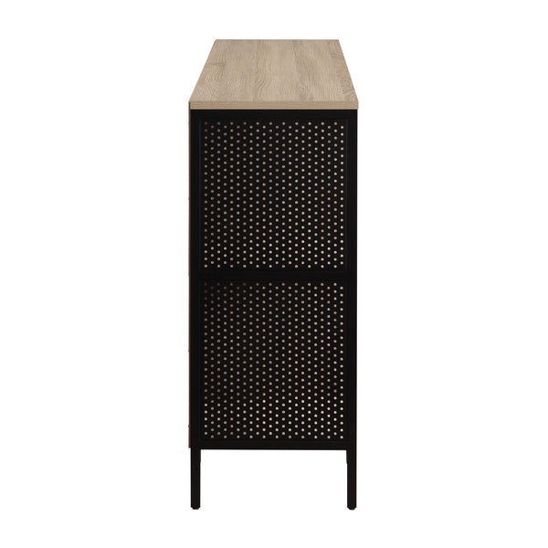 OSP Home Furnishings Ace 8 Cube Bookcase/Storage  River Oak