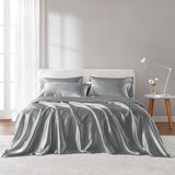 Madison Park Essentials Satin Casual Luxury Sheet Set MPE20-1099 Grey