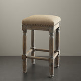 Madison Park Cirque Industrial Counter Stool Set of 2 FPF18-0187 Sand