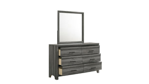 English Elm Denver Modern 6-Drawer Dresser In Gray - Stylish Storage Solution For Contemporary Bedrooms B009P272307