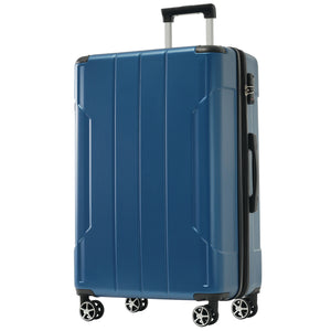 English Elm Hardshell Six Piece Luggage Set Expandable Abs Suitcases with Spinner Wheels Tsa Lock Blue N730P296628C
