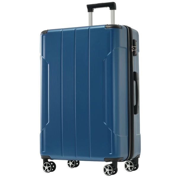English Elm Hardshell Six Piece Luggage Set Expandable Abs Suitcases with Spinner Wheels Tsa Lock Blue N730P296628C