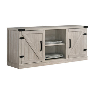 English Elm Olv Farmhouse Tv Stand with Barn Sliding Doors Open Shelving for Living Rooms B056P416833