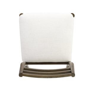 English Elm Christopher Knight Home® - DINING Chair Set of 2 with Rattan Round Back and Upholstered U‑Seat, Wood Frame, Contemporary Style Beige N771P192288T