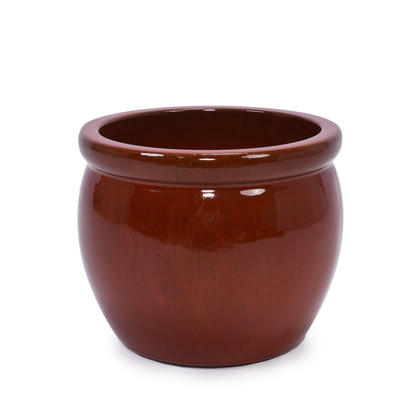 English Elm 3 Pieces Ceramic Flowerpot Set - Handcrafted Modern Planters For Garden, Patio, And Windowsills W3273P321540
