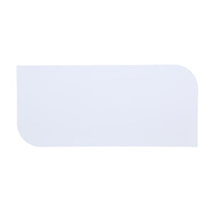 English Elm Rectangular Modern Coffee Table with Wood Top and Metal Frame, Two-Tone Finish for Stylish Living White+Black B016P312874