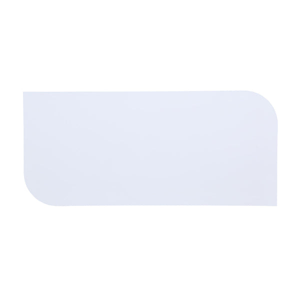 English Elm Rectangular Modern Coffee Table with Wood Top and Metal Frame, Two-Tone Finish for Stylish Living White+Black B016P312874