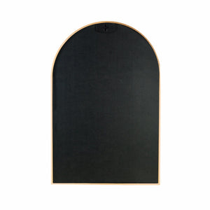 English Elm 24X32 Inch Gold Metal Framed Arched Bathroom Mirror - Elegant Design For Modern Spaces, Easy Install W2203P303827