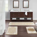 Madison Park Evan Transitional Cotton Tufted Bath Rug 20x30 MP72-3564 Taupe