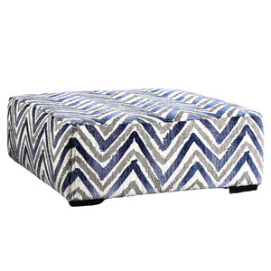 English Elm Modern Square Ottoman with Wooden Legs 42"x42" Plush Top Transitional Accent Seating for Home Decor Multi 43 L x 42 W x 17 H B2741P355861