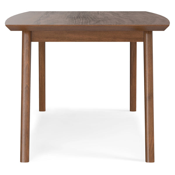 English Elm Draper Mid-Century Modern Walnut Dining Table - Handcrafted, Seats 6, Versatile For Any Space B136P158597