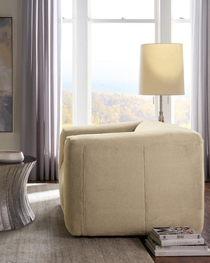 Hooker Furniture Stroud Chunky Lounge Chair In Cashmere Fawn Upholstery — Plush, Supportive Tight Seat & Modern Style SS408-01-470
